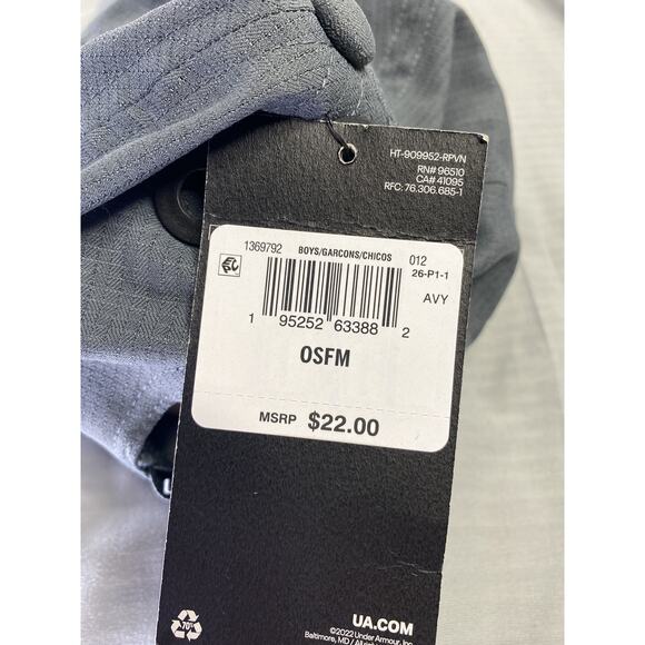 Under Armour Youth Hat Gray Logo Baseball Cap Adjustable Kids UA Cap NWT - Picture 2 of 2